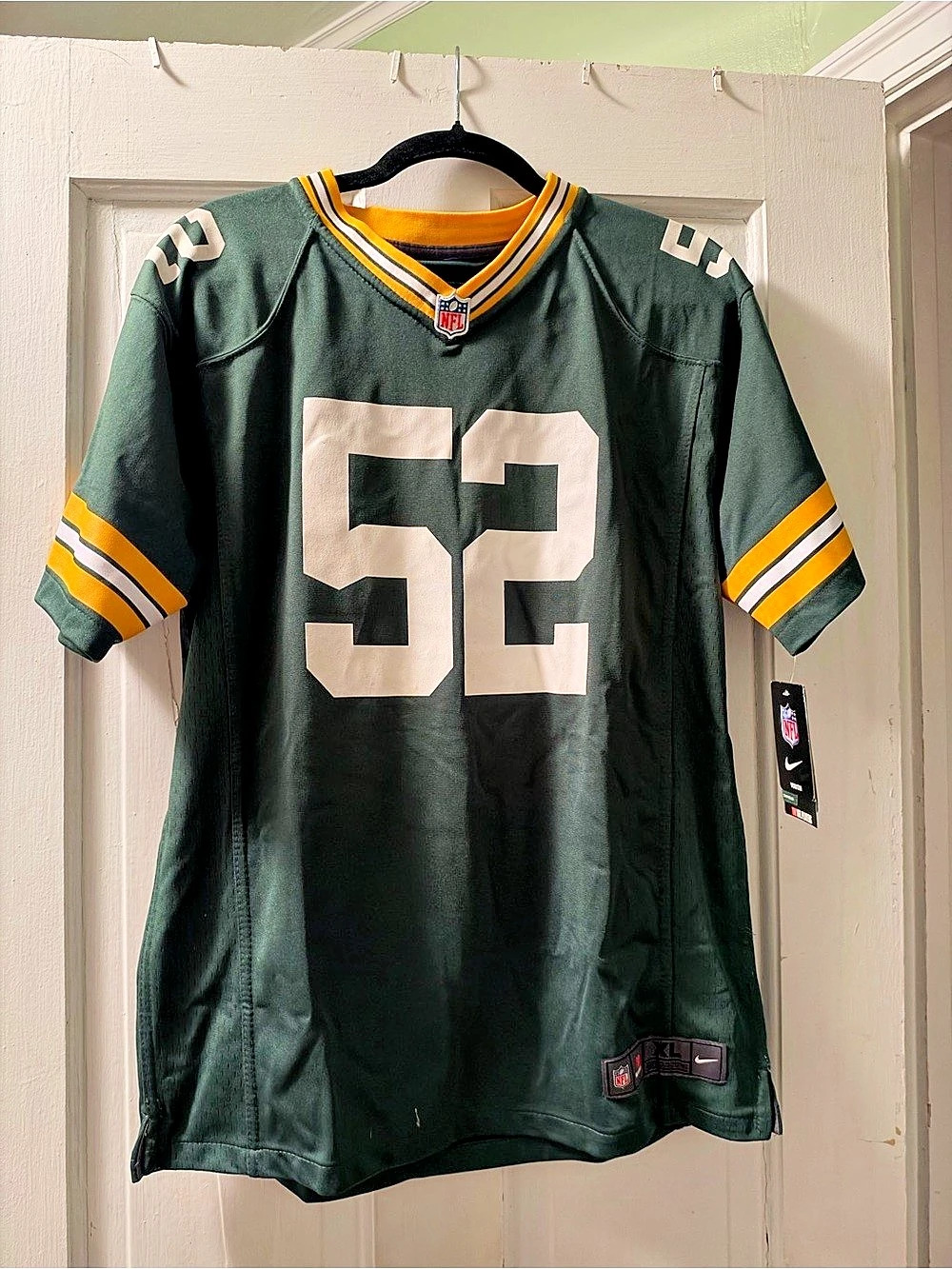 Nike Green Bay Packers Jersey Clay Matthews Boys Youth XL